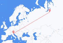 Flights from Novy Urengoy, Russia to Venice, Italy