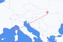 Flights from Calvi, Haute-Corse, France to Satu Mare, Romania