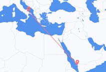 Flights from Jizan, Saudi Arabia to Bari, Italy