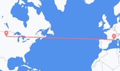 Flyreiser fra Aberdeen, USA til Marseille, Frankrike