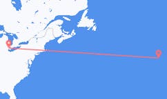 Flyg från Windsor, Kanada till Corvo Island, Portugal