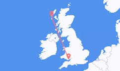 Flyg från Benbecula, Skottland till Cardiff, Wales