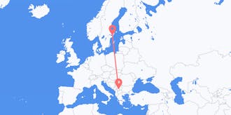 Flights from Sweden to Kosovo