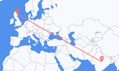 Flights from Jabalpur, India to Aberdeen, Scotland