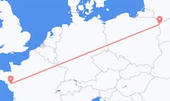 Flights from Nantes, France to Grodno, Belarus