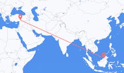 Flyreiser fra Limbang, Malaysia til Kahramanmaraş, Tyrkia