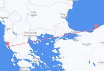 Loty z Zonguldak, Turcja z Korfu, Grecja