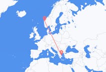 Flights from Førde, Norway to Skiathos, Greece