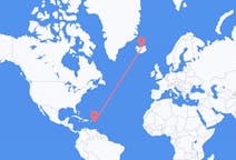 从圣基茨和尼维斯出发出发地 圣基茨岛目的地 冰岛阿克雷里的航班