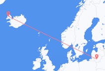 Flyg från Ísafjörður till Kaunas