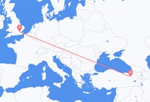Flights from Erzurum in Turkey to London in England