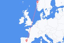 Flights from from Førde to Madrid