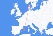 Flyreiser fra Billund, Danmark, til Mahon, Danmark