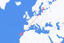 Vluchten van Tallinn, Estland naar Ajuy, Spanje