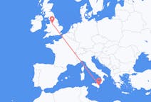 Flyreiser fra Manchester, England til Catania, Italia