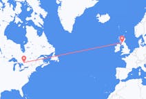 Flyg från North Bay, Kanada till Glasgow, Skottland