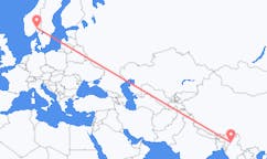Flights from Homalin, Myanmar (Burma) to Oslo, Norway