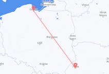 Vluchten uit Gdansk, Polen naar Lviv, Oekraïne