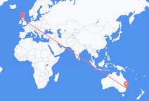 Flyreiser fra Sydney i Nova Scotia, Australia til Glasgow, Skottland