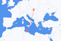 Flyrejser fra Tripoli til Budapest