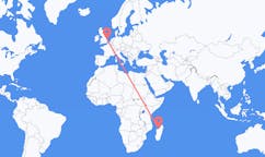 Flights from Mahajanga, Madagascar to Norwich, England