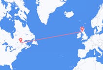 Flyrejser fra Saguenay, Canada til Glasgow, Skotland