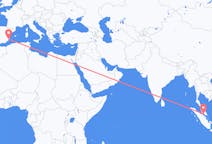 Flyrejser fra Malacca City, Malaysia til Alicante, Spanien