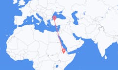 Loty z Desje, Etiopia do Eskişehiru, Turcja