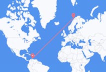 Flyrejser fra Aruba, Aruba til Andenes, Norge