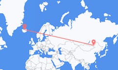 Flyreiser fra Manzhouli, Kina til Akureyri, Island