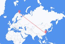 Flyg från Wenzhou, Kina till Kirkenes, Norge