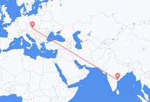 Flyreiser fra Vijayawada, India til Bratislava, Slovakia