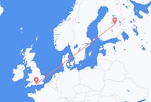 Fly fra Kuopio til Southampton