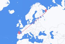 Flights from Arkhangelsk, Russia to León, Spain