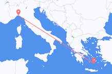 Flyreiser fra Genova, til Santorini