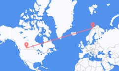 Vluchten van Medicine Hat, Canada naar Bardufoss, Noorwegen