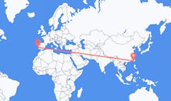 Flyreiser fra Tainan, Taiwan til Lisboa, Portugal