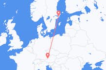 出发地 奥地利萨尔茨堡目的地 瑞典斯德哥尔摩的航班
