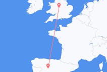 Flyreiser fra Valladolid, Spania til Birmingham, England