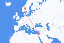 Flights from Aqaba to Oslo