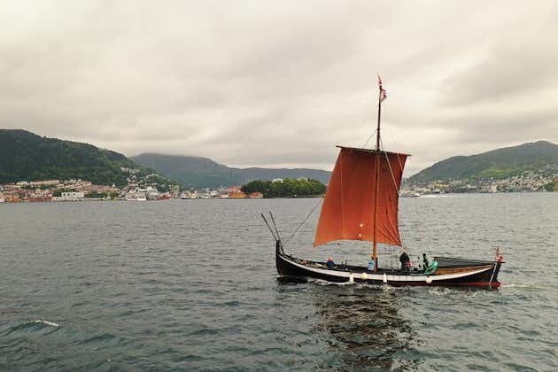 卑尔根峡湾体验在维京风格的船上
