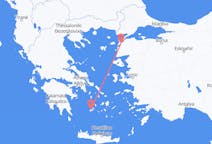 Fly fra Çanakkale til Plaka, Milos