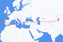 Flyreiser fra Korla, til Lisboa