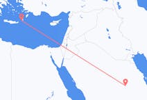 Vluchten van Riyad naar Kasos
