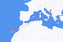 克罗地亚出发地 杜布羅夫尼克飞往克罗地亚飞往 大加那利岛 拉斯帕尔马斯的航班