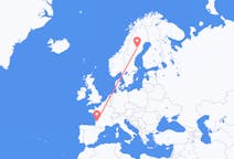 Flights from Bordeaux, France to Lycksele, Sweden