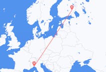 Flights from Savonlinna, Finland to Genoa, Italy