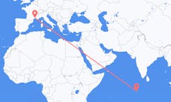Flights from Gan, Maldives to Nîmes, France