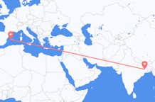 Flyreiser fra Durgapur, India til Palma, Spania