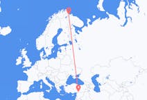 Flights from Kirkenes, Norway to Gaziantep, Turkey